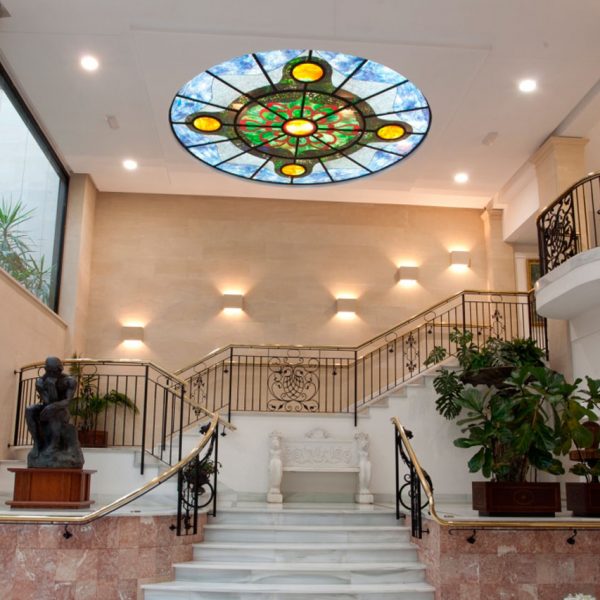 Revestimientos Alta gama decoración Mallorca Hotel Continental Mallorca Escalera Hall